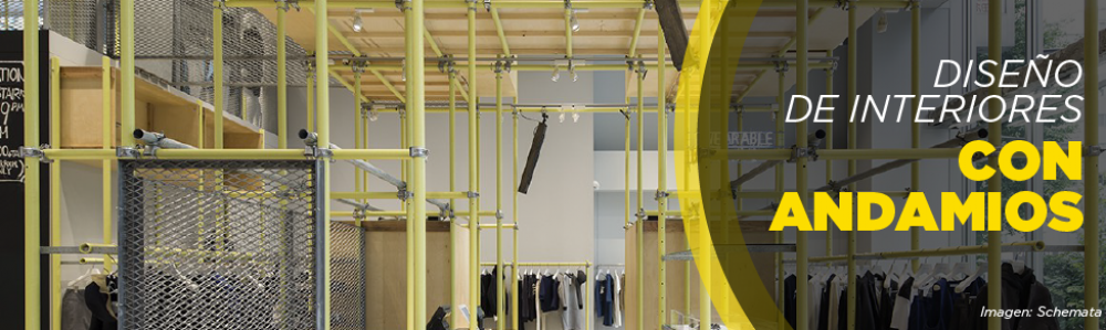  Diseño de interiores con Andamios